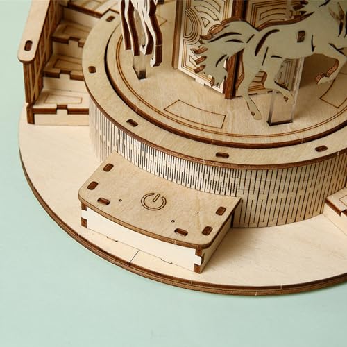 Adult 3D DIY Wooden Puzzles Music Carousel - style: Music Carousel