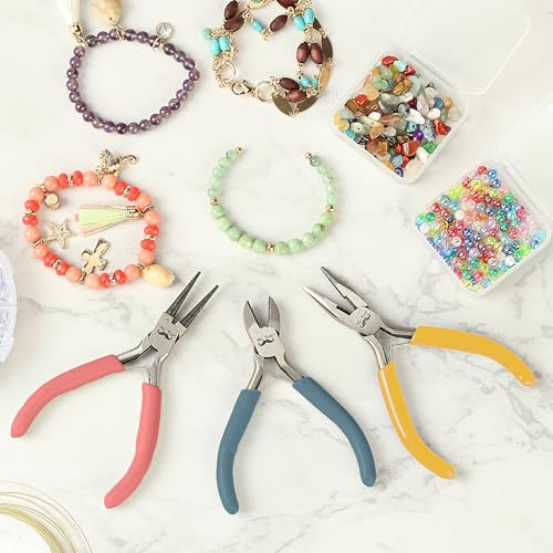 Mr. Pen- Pliers for Jewelry Making, 3 Pack, Chain Nose - color: Multicolor 2