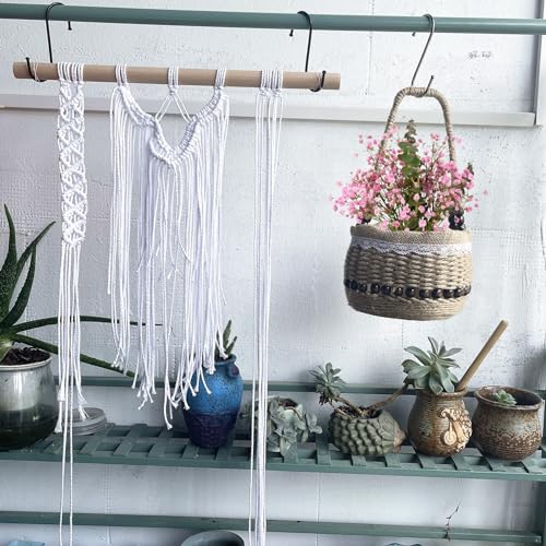 AOUXSEEM 99 Pcs Basket Weaving DIY Kits for Beginners, Jute Rope Woven Lace Storage Flower Basket with Handles for Easter Picnic Home Wedding Decorations Crafts Projects Gifts