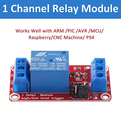 10pcs Relay Module DC 12V Relay Board 1 Channel with Optocoupler Isolation Support High or Low Level - color: 12V-10pcs