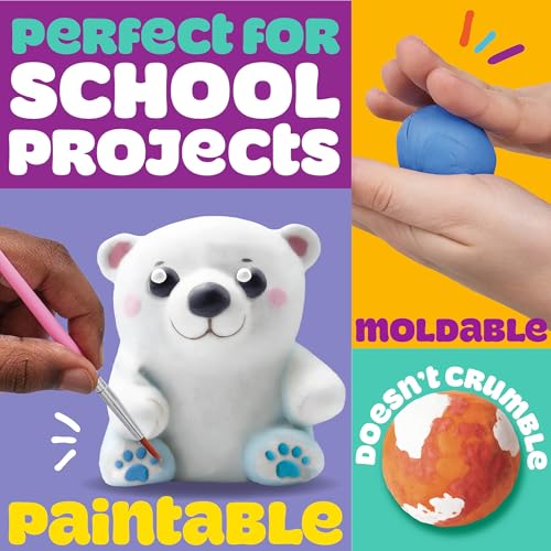 Play-Doh Air Dry Clay, 5 oz. Blue Clay Bag, Art Supplies, Craft Supplies, Clay Tools & Kit, ModelingClay for Kids, Air Dry Clay Kit, Arts & Crafts for Adult and Kids - color: Blue, size: 1 Pack (5 oz)