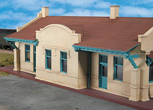 Walthers Cornerstone Series Kit HO Scale Mission-Style Depot - style: Mission-Style Depot