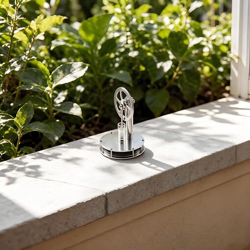 Sunnytech Low Temperature Stirling Engine Motor Steam Heat Education Model Toy Great Gift for Friend or Parents, (DWCL-01) - color: Grey