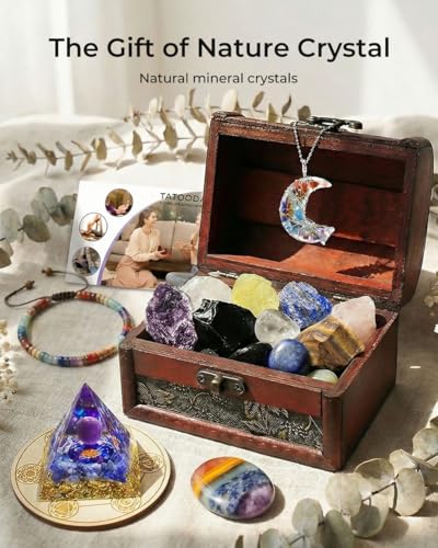 Healing Crystals and Stones Set, Protection Crystal Gift for Women - color: Colorful (Set 14)