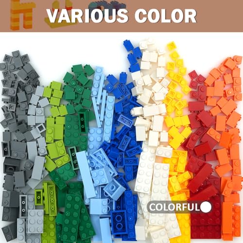 MALEKO 310PCS Building Bricks, Baseplates and Transparent Window Set - color: Multicolor-no.3