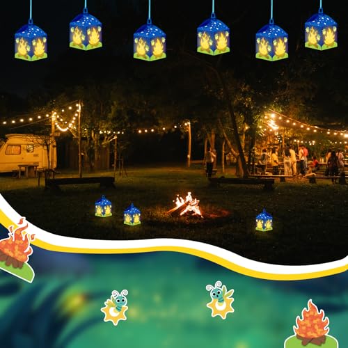 Simgoing 12 Sets Camp Crafts Camping Campfire Vbs Tissue Paper Crafts Kit - style: Camp