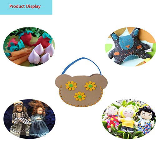 50 Pcs 4" x 4" Craft Fabric, Craft Bundle Patchwork, Pre-Cut Quilt Squares, Quilting Fabric Bundles with Sewing Kit for DIY Artcraft Pattern