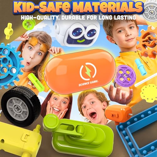 SMILESSKIDDO 120-in-1 Science Robot Kit STEM Learning & Education Toy - color: Dark Blue