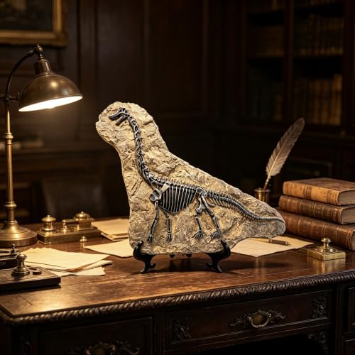 XINDAM Resin Brachiosaurus Dinosaur Fossil Statue Model Simulated Skeleton Home Office Display Decorative Craft Box Decoration (Style 7) - color: Style 7