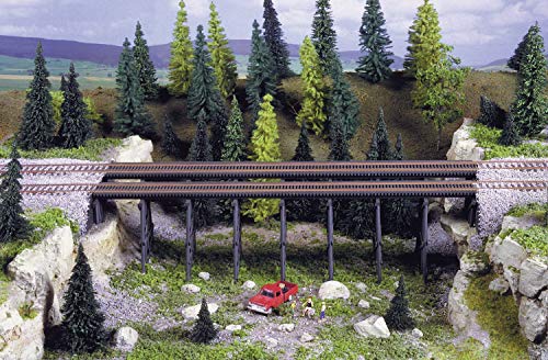 Walthers Cornerstone Series Kit HO Scale Trestle w/Steel Deck Girder Bridge - style: Trestle w/Deck Girder Bridge