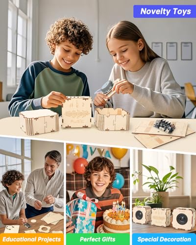 Poraxy STEM Toys for Boys Age 8-13, Build Your Own Bluetooth Speaker, Science Kits for Kids 8-12, Electronic Experiment DIY Building Projects, Gifts for Adult Teen Boy Girl 9 10 11 13 14 15 16