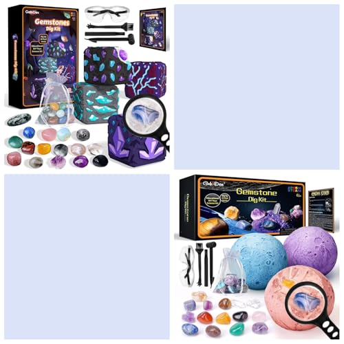 GobiDex Gemstones Dig Kit for Kids Ages 5+