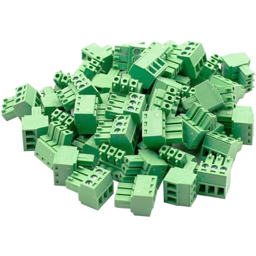 20pcs 3Pin KF2EDG 3.81mm Right Angle Pluggable Screw Terminal Block - size: 20 pcs 3 Pin
