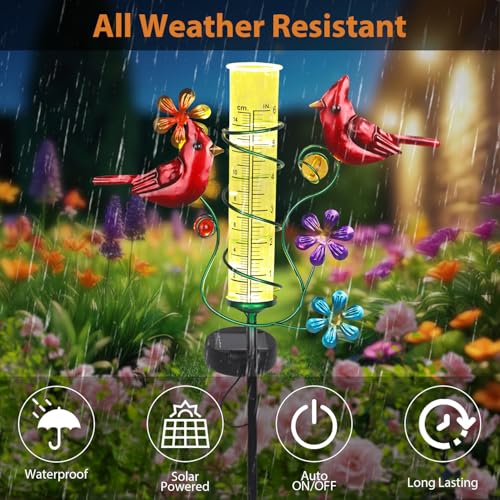 Rain Gauges Outdoors Best Rated, Cardinal Rain Measure Gauge - color: Cardinal