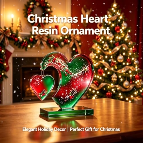 3D Heart-Shaped Photo Frame Resin Silicone Mold with 10pcs Chains - color: Heart-Shaped Resin Mold