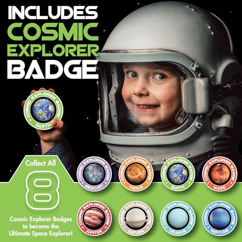 Cosmic Dig Kit by Big Discoveries - Explore the Planets of the Solar System with Gem & Fossil Excavation Kits for Kids | STEM Toy Science Dig Kits with Gemstones for Boys and Girls - style: Earth