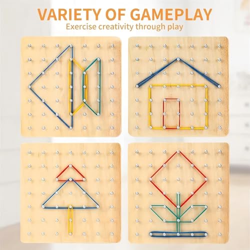 120-Piece Wooden Puzzle Games & Memory Activity Kit for Seniors - Alzheimer's Therapy Tools & Gifts for Elderly