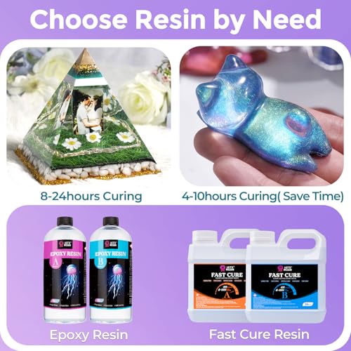 LET'S RESIN 1/2 Gallon Epoxy Resin,Crystal Clear Resin Epoxy Kit for Crafts - size: 64oz
