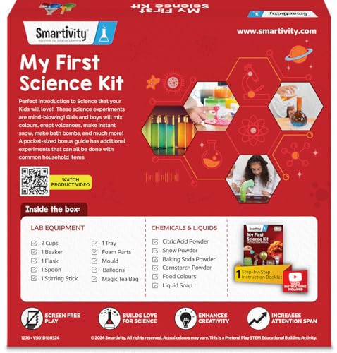 Smartivity My First Science Experiment Kit for Kids 6-14 Years - style: Science Kit