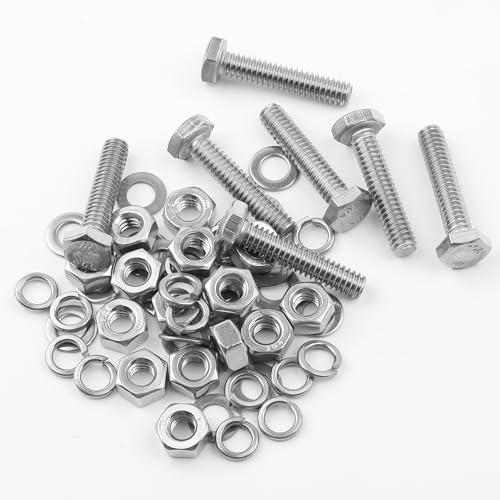 Mr. Pen- Nuts and Bolts Set, 1/4"-20x1-1/4, 10 Sets, Stainless Steel - size: 1/4"-20x1- 1/4