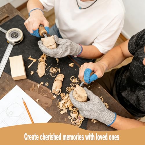 22PCS Basswood Carving Blocks Kit, Whittling Wood Blocks with 3 Sizes