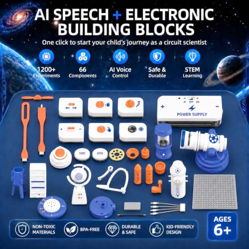STEM Science Kit for Kids, Electronics Circuit Exploration Toy, 66 PCS - size: Extra Large - 1200+ Projects