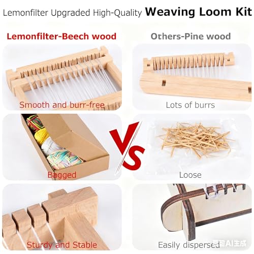 Weaving Loom for Kids,Knitting Loom Kit Crafts for Kids Ages 8-12 Beginners - color: Mixed colors