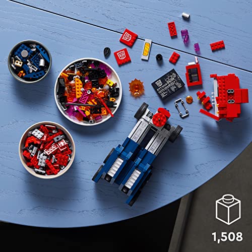 LEGO Icons Optimus Prime 10302 Transformers Figure Set, Collectible Transforming 2-in-1 Robot and Truck Model Building Kit for Adults, Perfect for Display or Play - style: Standard Packaging