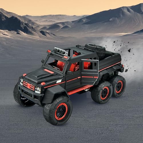Piececool 3D Metal Puzzles for Adults, Luxury Model Truck 6X6 Off-Road Vehicle SUV Model Kit to Build for Men Hobbies Great Birthday Gifts - style: Off-road Vehicle