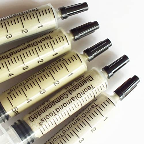 TechDiamondTools Diamond Polishing Compound Polishing Paste USA Made 100,000 Grit 0-0.25 Micron for Marble Glass Metal Rock Jewelry Resin Silver Chrome Gemstone with High Concentration Diamond Powder - size: 100,000 grit / 0 - 0.25 microns