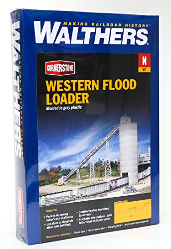 Walthers Cornerstone Series® N Scale Western Flood Loader 19 x 2-11/16 x 9-5/8" 48.3 x 6.8 x 24.4cm - Conveyor Sections 4-1/4" 10.8cm - style: Western Flood Loader
