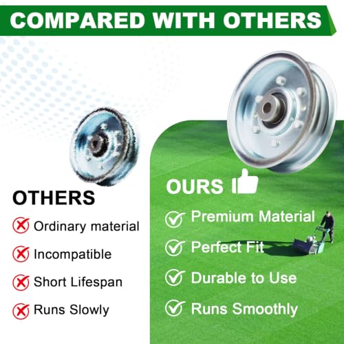 Idler Pulley 756-04280 756-04280A Fits for MTD Cub Cadet Troy Bilt I1042 LTX1042 LTX1040 CC800 760ES TB WC33 XP SP33HW Lawn Mower - color: 756-04280A 756-04280