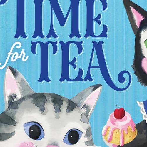 eeBoo Kitten's Time for Tea Spinner Game, Story Building, 2-4 Players - style: Kitten's Time