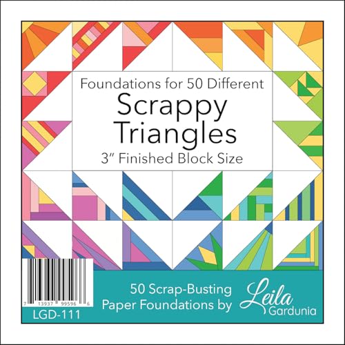 3in Scrappy Triangle Foundation Pad by Leila Gardunia