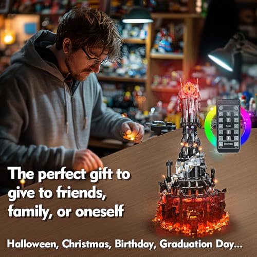 LED Lighting Compatible with Lego Barad-dûr 10333, Light Kit Compatible with Lego 10333, Giving Light to Model, NOT Included The Model Set(RC Model)