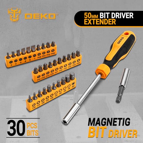 62-Piece Household Tool Set:Small Basic Home Tool Kit with Plastic Toolbox, Hand Tools with Storage Case DEKOPRO