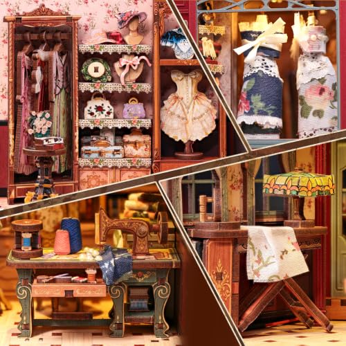 Fsolis Book Nook Kit - DIY Miniature House Kit for Adults - color: Margueritetailor