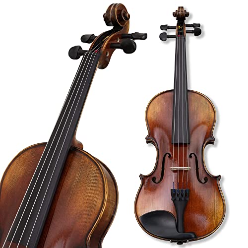 Antonio Giuliani Primo Violin 1/4 size Bundle By Kennedy Violins - Carrying Case and Accessories Included - Solid Maple Wood and Ebony Fittings - size: 1/4