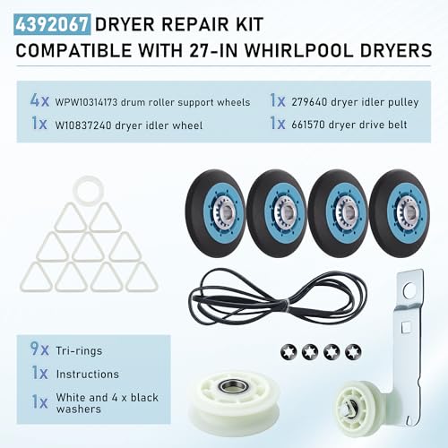 TOMOON MEDB835DW4 GEW9250PW0 GGW9200LW1 4392067 WPW10314173 Dryer Kit