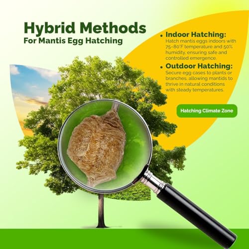Praying Mantis Ootheca Egg Case with Hatching Habitat Cup (Three Egg Case) - size: Pack of 3
