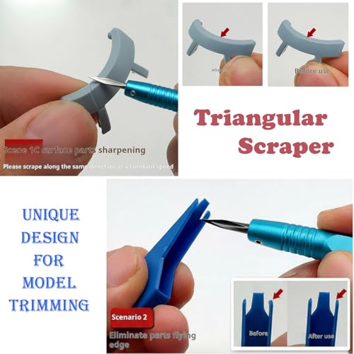 2-Piece Model Scriber Set, Scribing Needle & Triangular Scraper