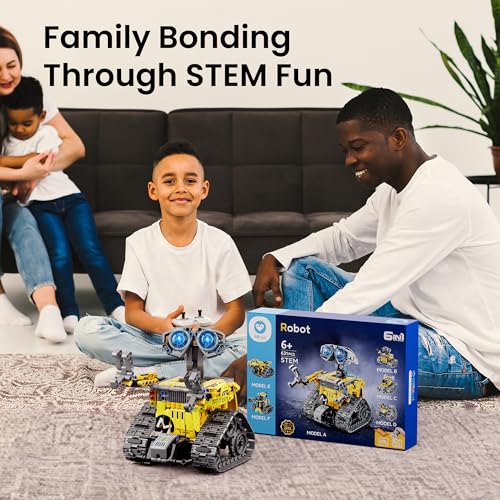 Sillbird Robot Building Kit with APP & Remote Control Gifts for Boys 8-13 - color: 1-yellow
