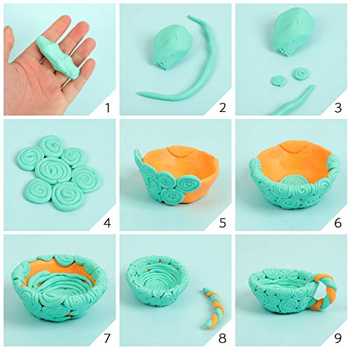 Aestd-ST Polymer Clay Kit 50 Colors, Oven Bake Modeling Clay for Kids - color: 50 Colors A