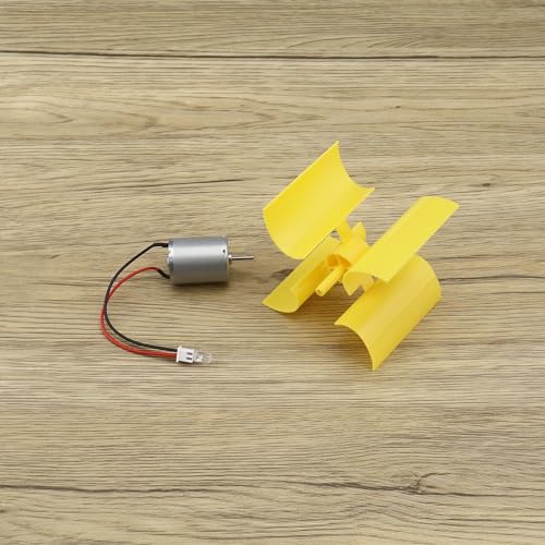 Create idea Standard DC Wind Turbine Electricity Generator Physical Principle Experiment Miniature Fan Accessories for DIY Project Plastic