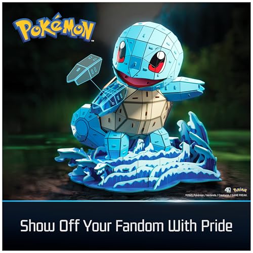 4D Build Pokémon Squirtle 3D Puzzle Model Kit, Desk Décor, Shelf Display - style: Squirtle 180 pcs