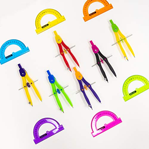 BAZIC Products 4-Piece Geometry Set with Compass, 24-Box - size: 24-Pack