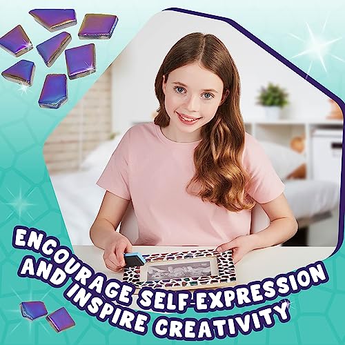Decorate Your Own Mosaic Picture Frame Craft Kit for Girls Ages 8-12 - style: Mosaic Tiles