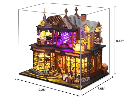 Spilay DIY Miniature House Kit for Adults, Miniature Dollhouse Kit - color: Magic Treasure House
