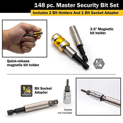 Titan 16148 148-Piece Master Security Bit Set