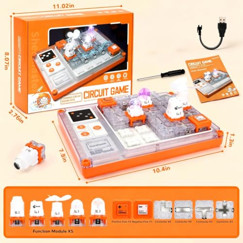 Circuit Board for Kids, Electronics Kit, STEM Gift for Ages 8+